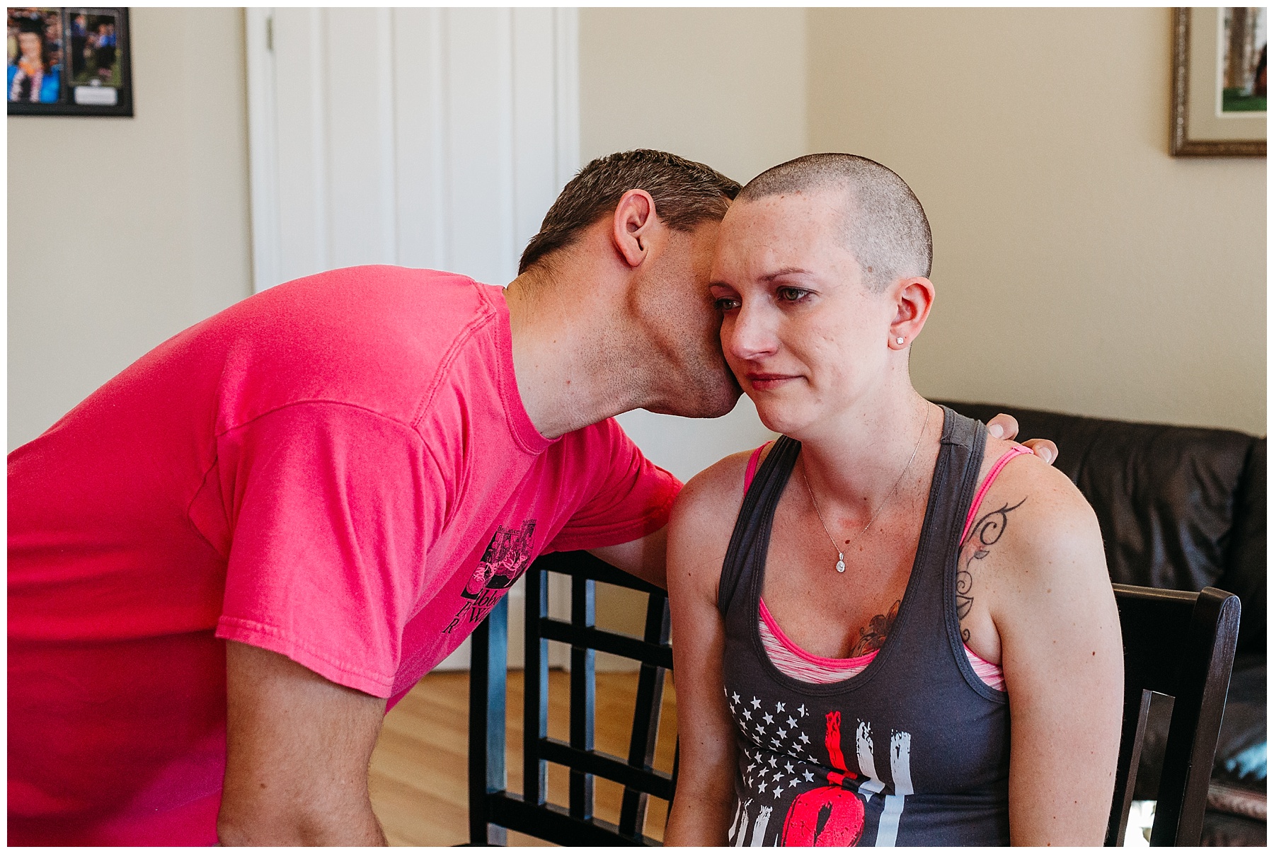 breast cancer head shaving