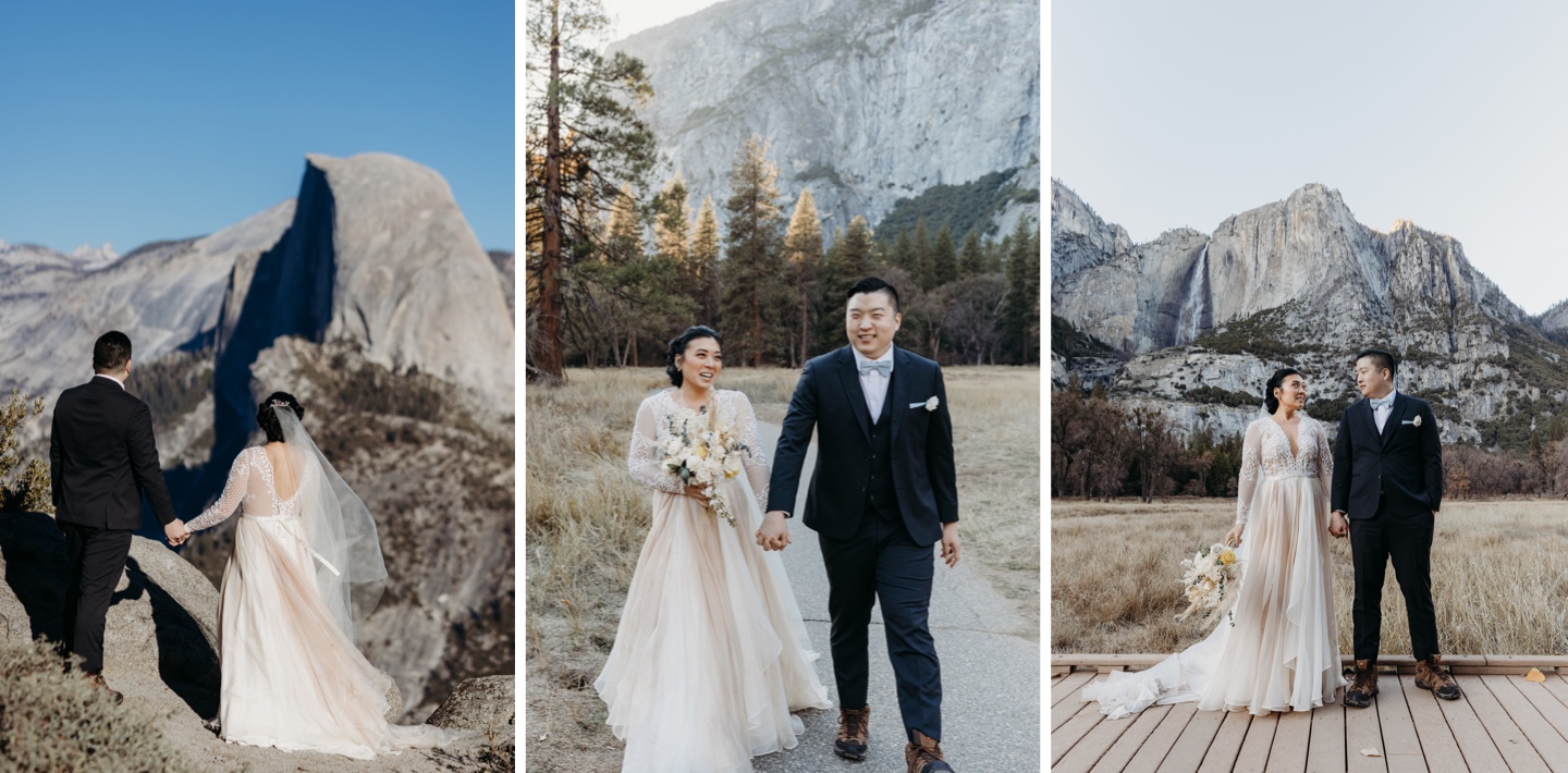 Christine and Jeff's wedding in Yosemite. Photos by Yosemite Elopement photographer, Liz Koston